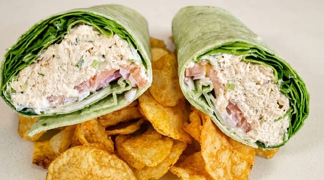 36. Tuna Salad Wrap.